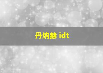 丹纳赫 idt